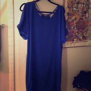 Blue Silk Dress